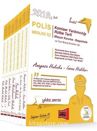 2018 Polis Meslek İçi Sınavlarına Hazırlık Konu Anlatımlı Modüler Set