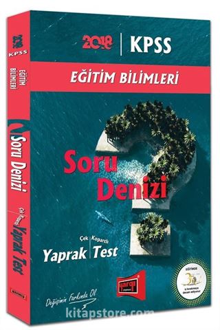 2018 KPSS Eğitim Bilimleri Soru Denizi Çek Kopartlı Yaprak Test