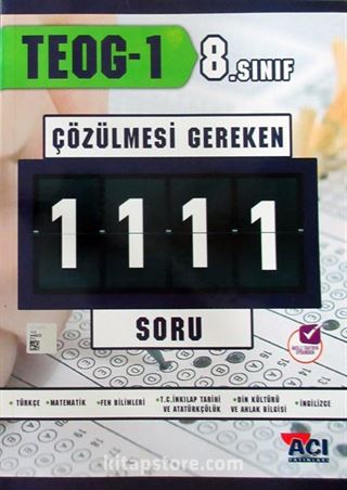 8. Sınıf TEOG 1 Çözülmesi Gereken 1111 Soru