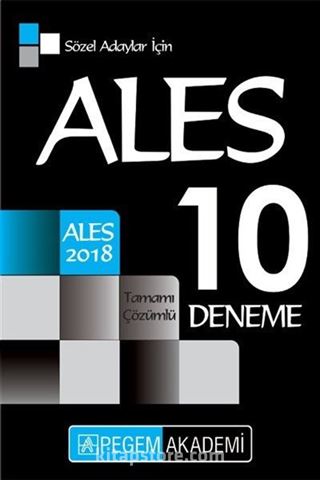 2018 ALES Sözel Adaylar İçin Tamamı Çözümlü 10 Deneme