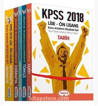 2018 Lise-Önlisans Modüler Konu Anlatımlı Set (5 Kitap)