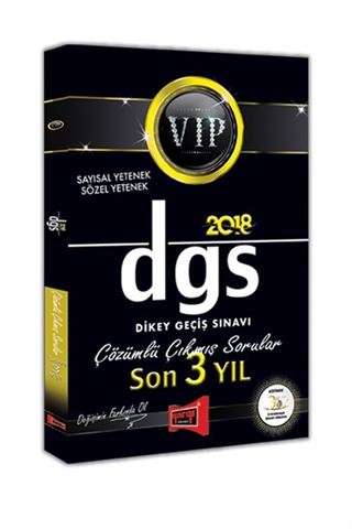 2018 DGS VIP Sayısal Sözel Yetenek Son 3 Yıl Çözümlü Çıkmış Sorular