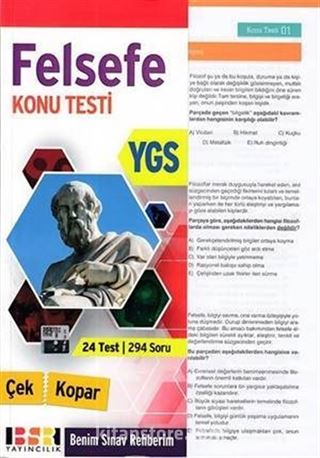 YGS Felsefe Konu Testi