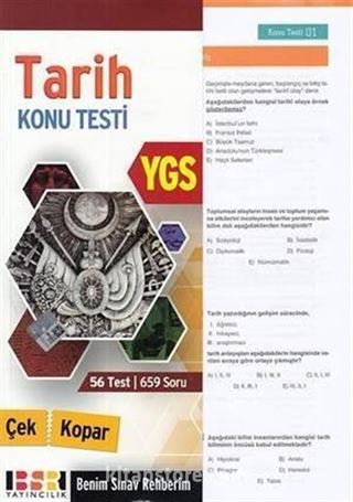 YGS Tarih Konu Testi