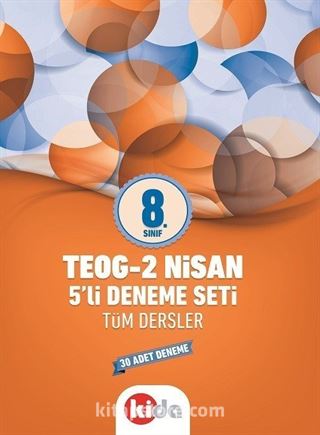 8.Sınıf TEOG-2 Nisan Tüm Dersler 5'li Deneme Seti