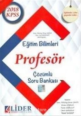 2018 KPSS Eğitim Bilimleri Profesör Çözümlü Soru Bankası