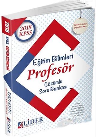 2018 KPSS Eğitim Bilimleri Profesör Çözümlü Soru Bankası