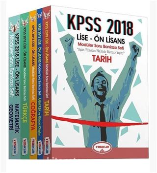 2018 KPSS Lise-Önlisans Mod Soru Bankası (5 Kitap)