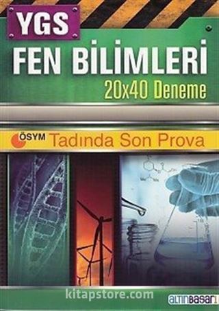 YGS Fen Bilimleri 20x40 Deneme