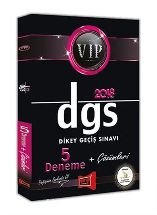 2018 DGS VIP 5 Deneme + Çözümler