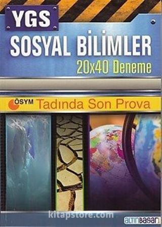 YGS Sosyal Bilimler 20x40 Deneme