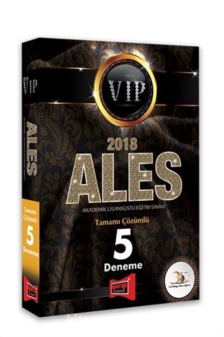 2018 ALES VIP Tamamı Çözümlü 5 Deneme