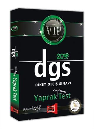 2018 DGS VIP Çek Kopartlı Yaprak Test