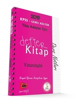 2018 KPSS Tüm Adaylar İçin Defter Kitap Vatandaşlık Ders Notları