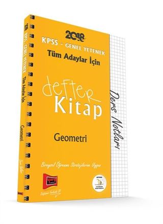 2018 KPSS Tüm Adaylar İçin Defter Kitap Geometri Ders Notları