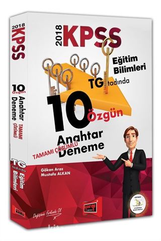 2018 KPSS Eğitim Bilimleri Tamamı Çözümlü 10 Özgün Anahtar Deneme