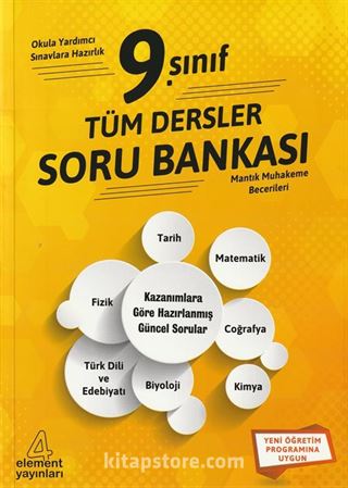 9. Sınıf Tüm Dersler Soru Bankası (Yeni Öğretim Programına Uygun)