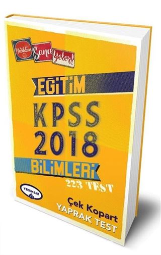 2018 KPSS Eğitim Bilimleri Çek Kopart Yaprak Test