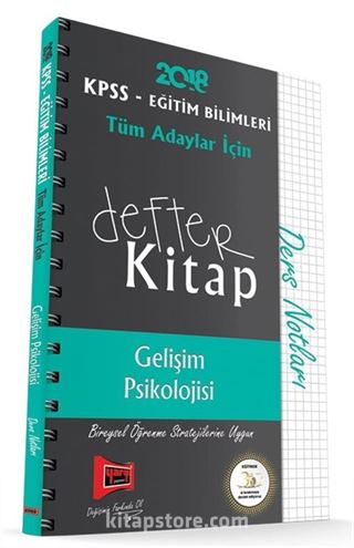 2018 KPSS Eğitim Bilimleri Tüm Adaylar İçin Defter Kitap Gelişim Psikolojisi Ders Notları