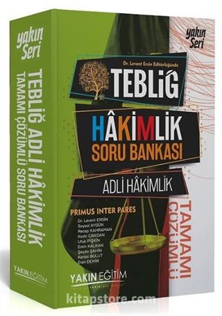 Tebliğ Adli Hakimlik Tamamı Çözümlü Soru Bankası