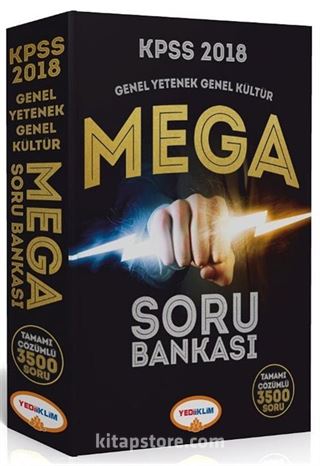 2018 KPSS Genel Yetenek Genel Kültür Mega Soru Bankası