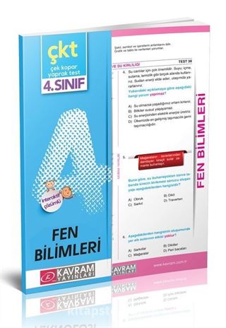 4. Sınıf Fen Bilimleri Yaprak Test (Karekod Video Çözümlü)