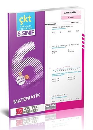 6. Sınıf Matematik Yaprak Test (Karekod Video Çözümlü)