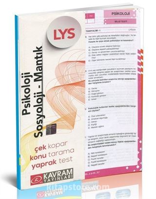 LYS Psikoloji Sosyoloji Mantık Yaprak Testi