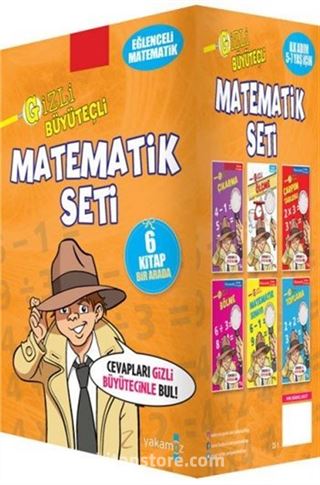 Gizli Büyüteçli Matematik Seti (6 Kitap)