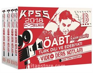 2018 ÖABT Türk Dili ve Edebiyatı Öğretmenliği Modüler Video Ders Notu Set (4 Kitap)