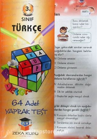 3. Sınıf Türkçe Yaprak Test (64 Adet)