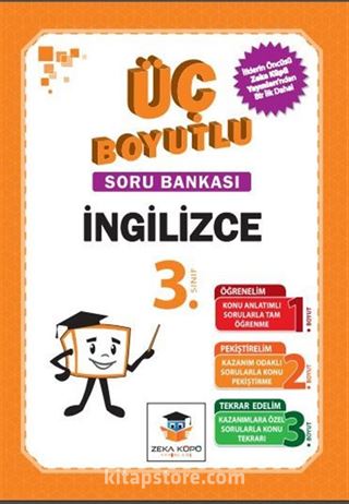 3. Sınıf 3 Boyutlu İngilizce Soru Bankası