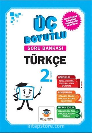 2. Sınıf 3 Boyutlu Türkçe Soru Bankası