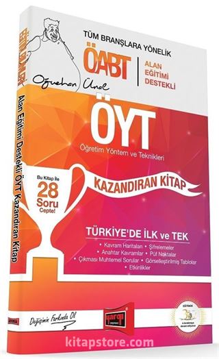 KPSS ÖABT Alan Eğitimi Destekli ÖYT Öğretim Yöntem ve Teknikleri Kazandıran Kitap