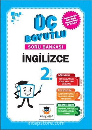 2. Sınıf 3 Boyutlu İngilizce Soru Bankası