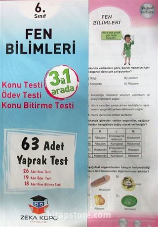 6. Sınıf Fen Bilimleri Yaprak Testler (63 Adet)