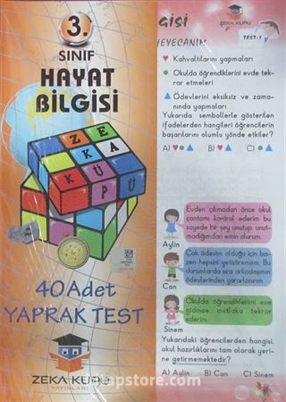 3. Sınıf Hayat Bilgisi Yaprak Test (40 Adet)