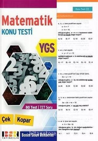 YGS Matematik Çek Kopar Konu Testi