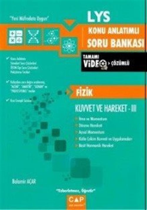 LYS Fizik Kuvvet ve Hareket 3 Konu Anlatımlı Soru Bankası