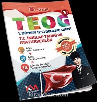 8. Sınıf T.C. İnkılap Tarihi ve Atatürkçülük Teog 1 1.Dönem 12'li Deneme Sınavı