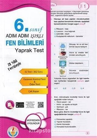 6. Sınıf Fen Bilimleri Yaprak Test