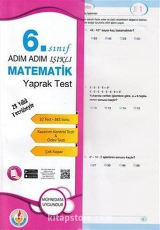 6. Sınıf Matematik Yaprak Test