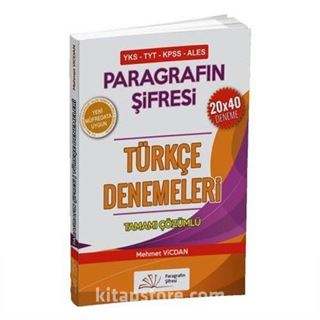 Paragrafın Şifresi Türkçe 20x40 Çözümlü Denemeleri