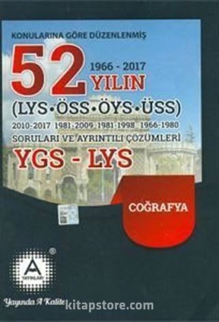 YGS-LYS 52 Yılın Coğrafya Soruları ve Ayrıntılı Çözümleri