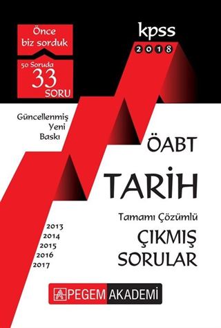 2018 KPSS ÖABT Tarih Tamamı Çözümlü Çıkmış Sorular