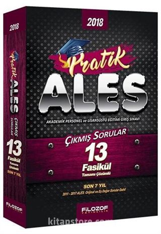 2018 ALES Pratik 13 Fasikül Son 7 Yıl Çözümlü Çıkmış Sorular