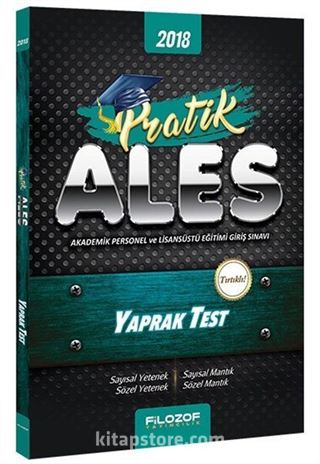 2018 ALES Pratik Çek Kopart Yaprak Test