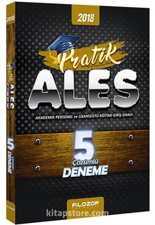 2018 ALES Pratik Çözümlü 5 Deneme