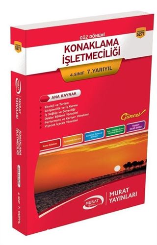 Konaklama İşletmeciliği 4. Sınıf 7. Yarıyıl