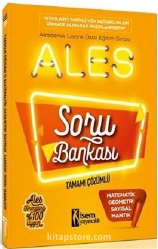 2018 ALES Matematik Geometri Sayısal Mantık Tamamı Çözümlü Soru Bankası